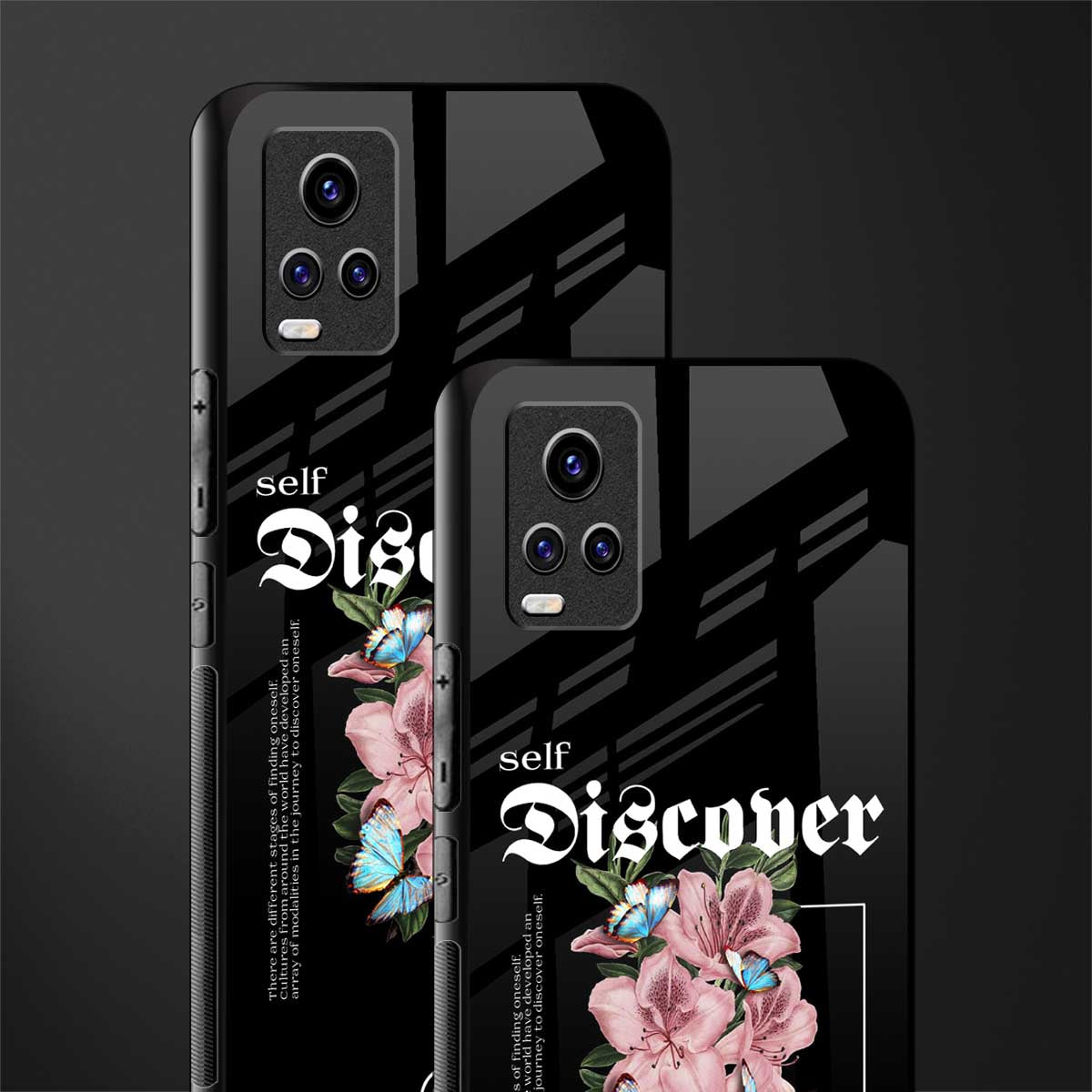 self discover back phone cover | glass case for vivo y73