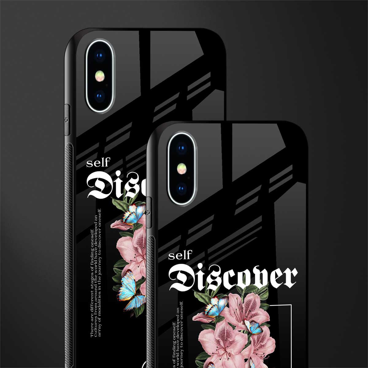 self discover glass case for iphone xs image-2