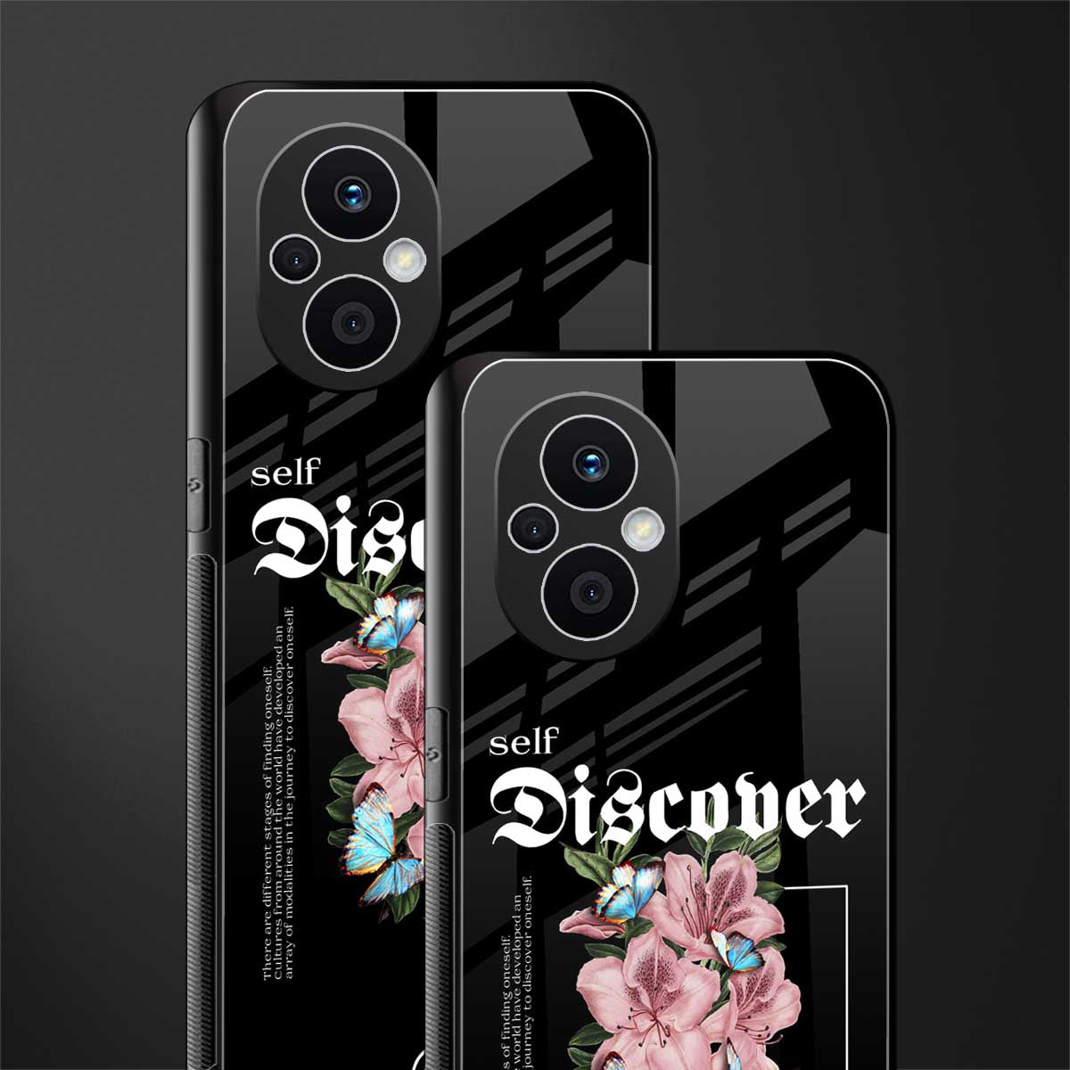 self discover back phone cover | glass case for oppo f21 pro 5g
