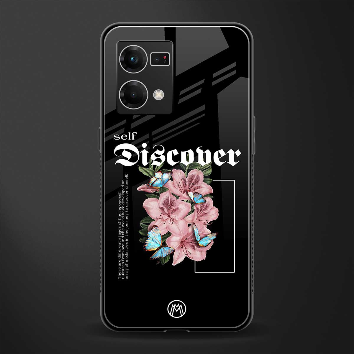 self discover back phone cover | glass case for oppo f21 pro 4g