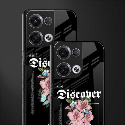 self discover back phone cover | glass case for oppo reno 8