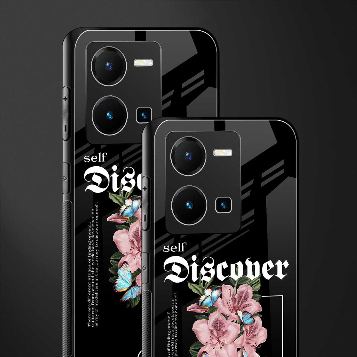 self discover back phone cover | glass case for vivo y35 4g