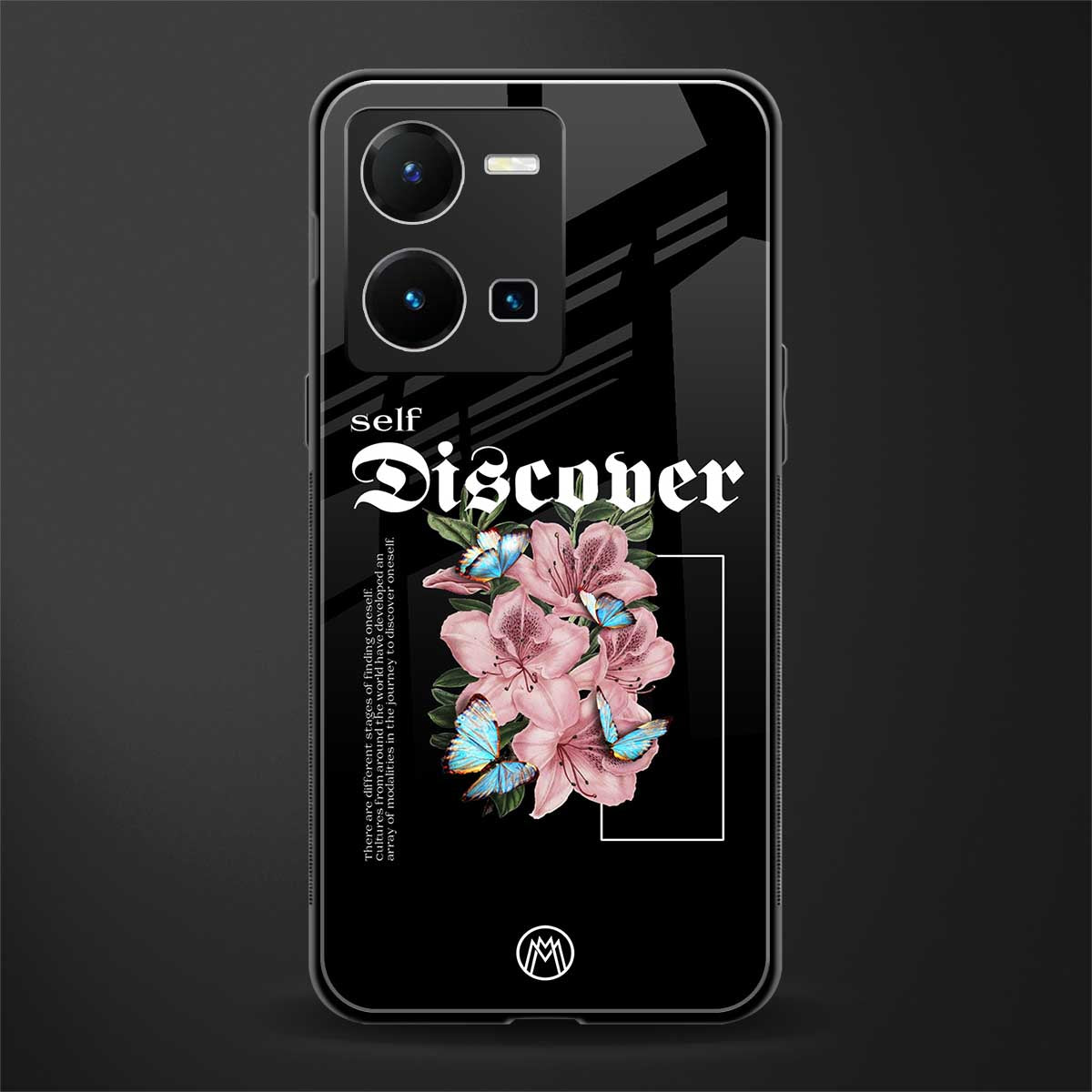 self discover back phone cover | glass case for vivo y35 4g