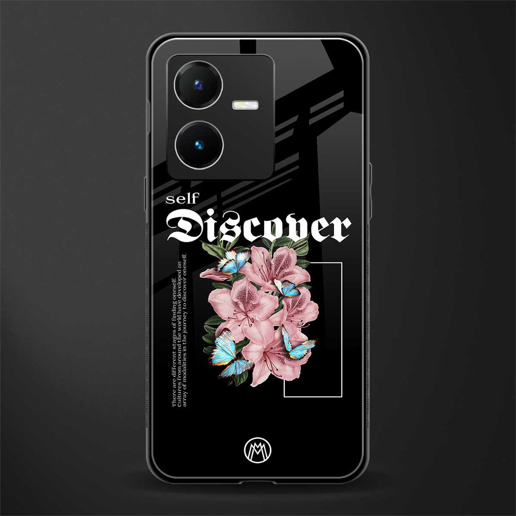 self discover back phone cover | glass case for vivo y22