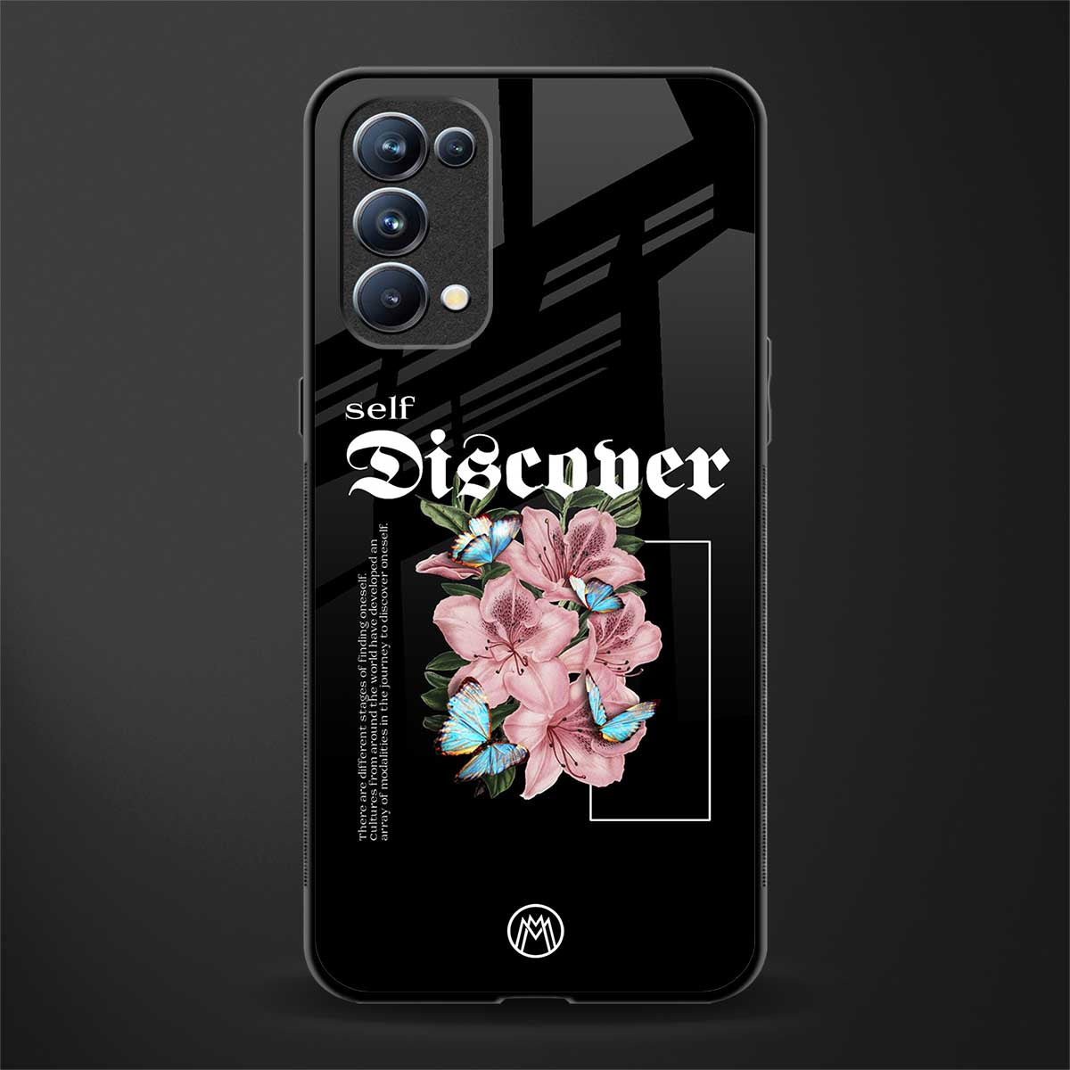 self discover back phone cover | glass case for oppo reno 5