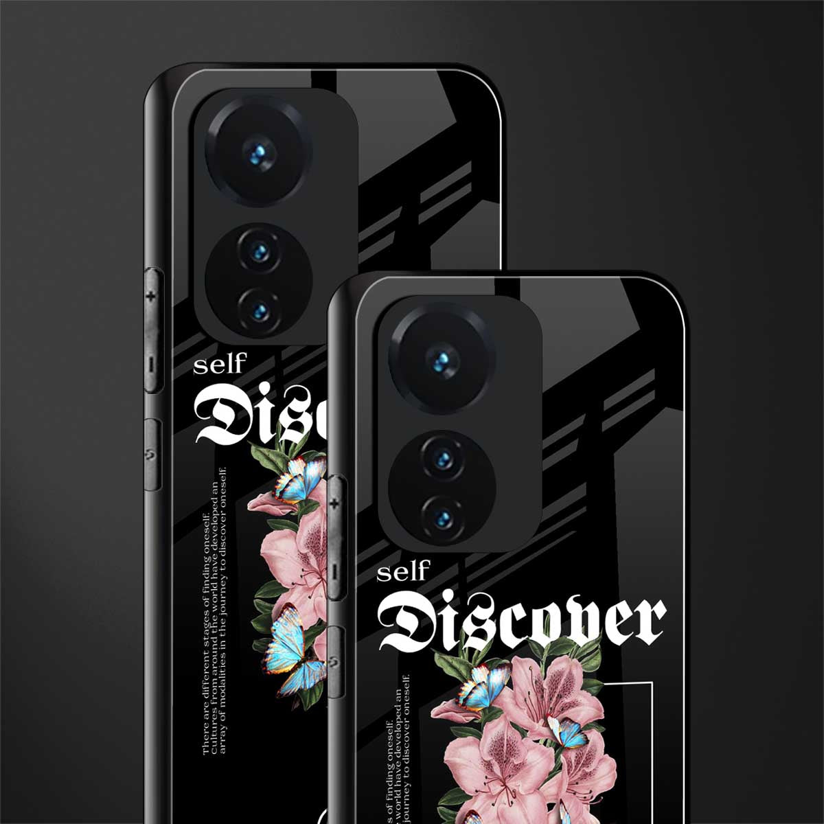 self discover back phone cover | glass case for vivo t1 44w 4g