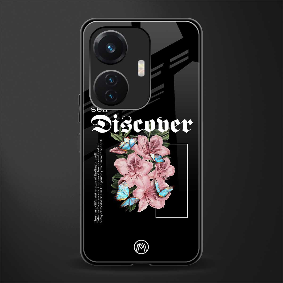 self discover back phone cover | glass case for vivo t1 44w 4g