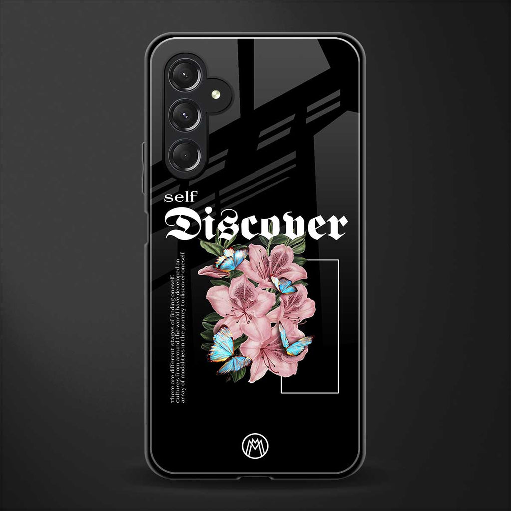 self discover back phone cover | glass case for samsun galaxy a24 4g
