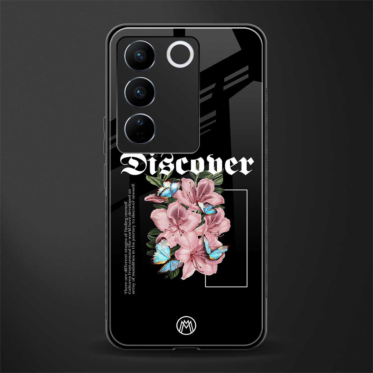 self discover back phone cover | glass case for vivo v27 pro 5g