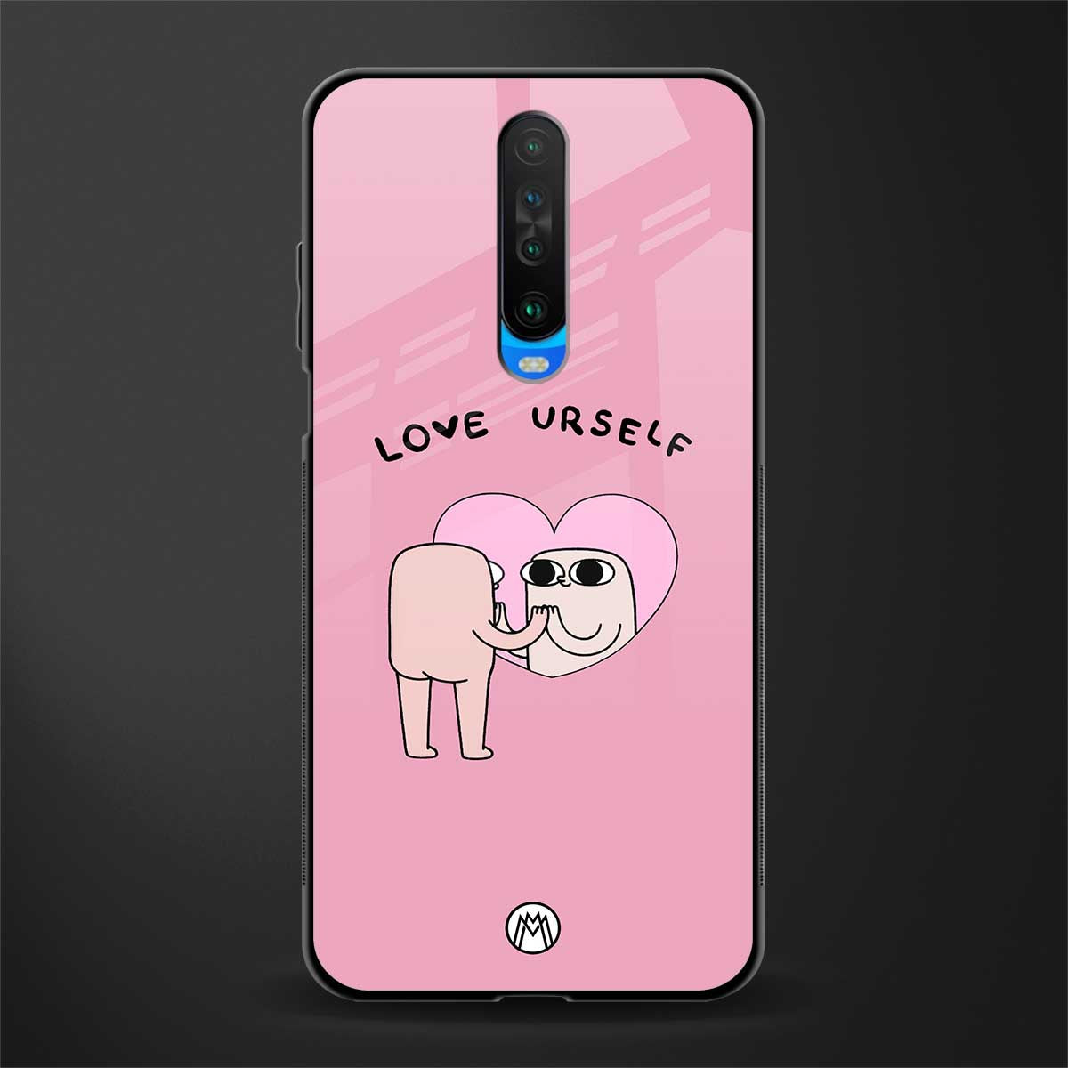 self love glass case for poco x2 image