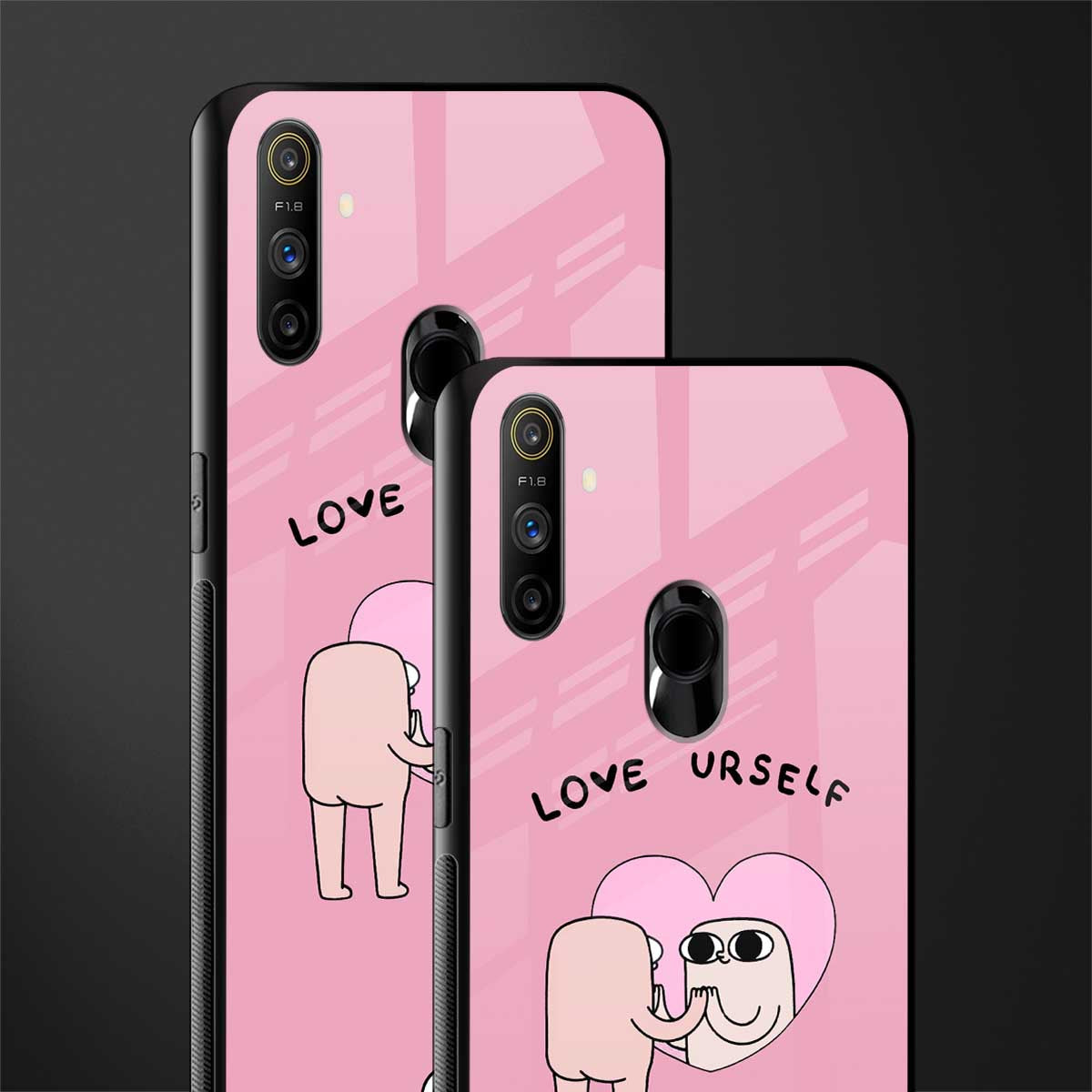 self love glass case for realme narzo 20a image-2