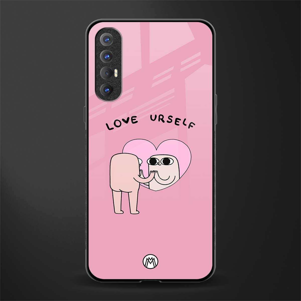 self love glass case for oppo reno 3 pro image