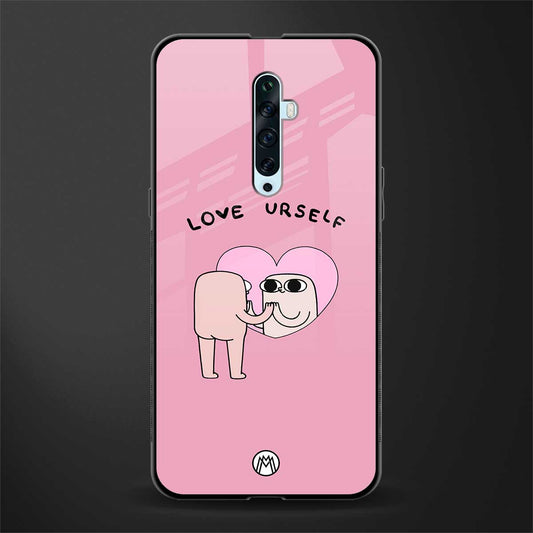 self love glass case for oppo reno 2f image