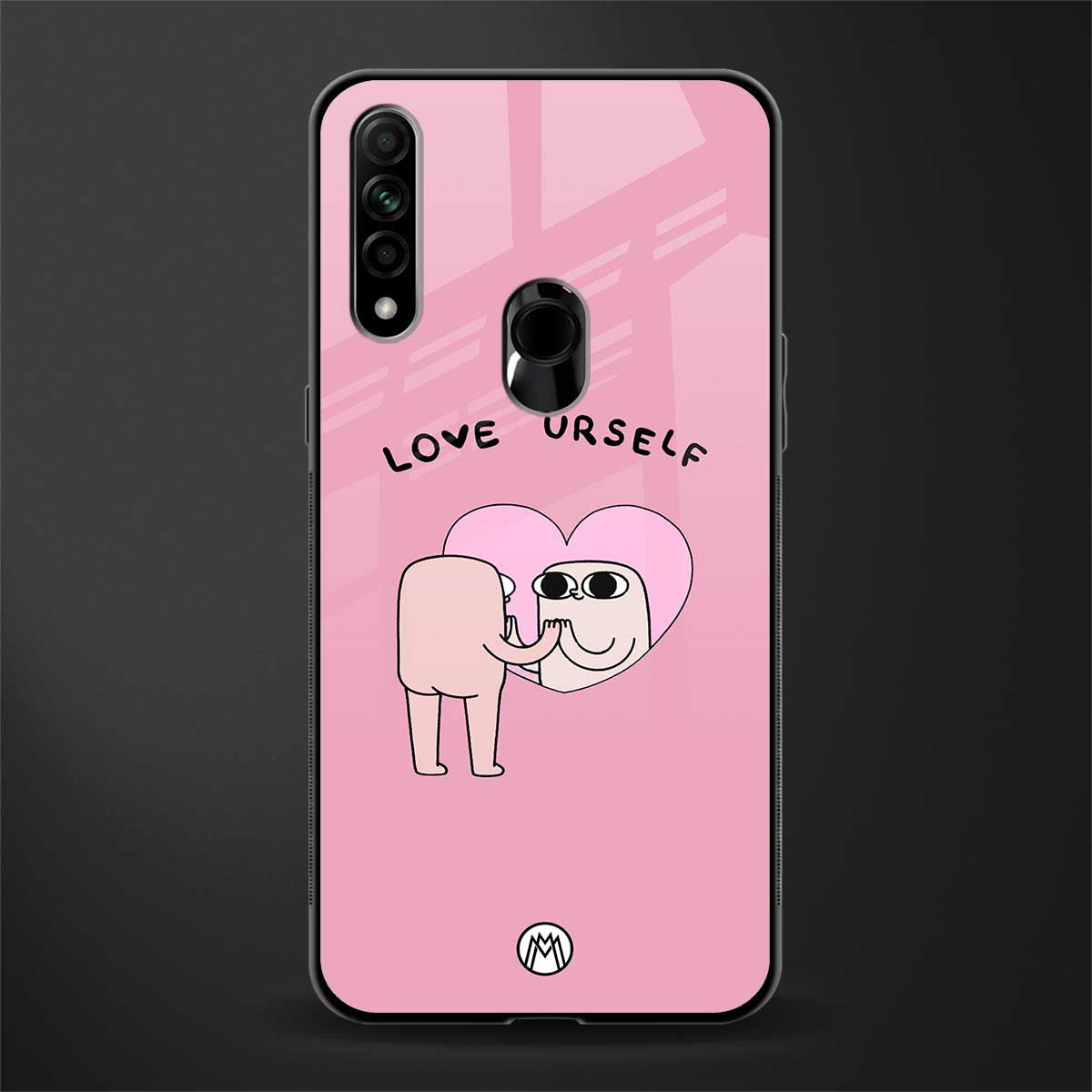 self love glass case for oppo a31 image