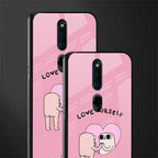 self love glass case for oppo f11 pro image-2