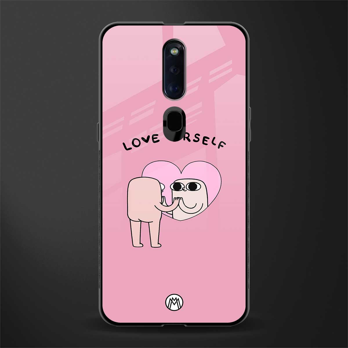 self love glass case for oppo f11 pro image