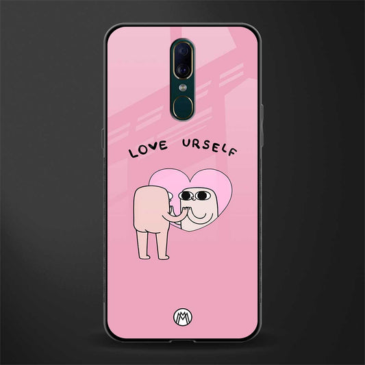 self love glass case for oppo a9 image