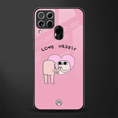 self love glass case for realme c15 image