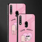 self love glass case for vivo u20 image-2
