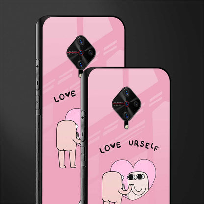 self love glass case for vivo s1 pro image-2