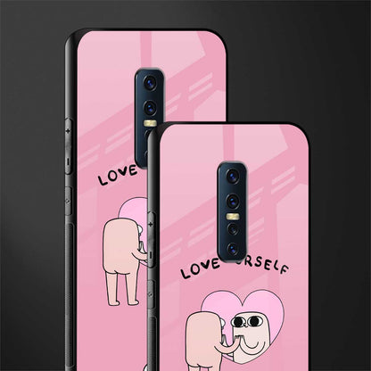 self love glass case for vivo v17 pro image-2