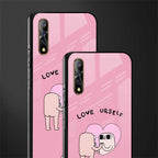 self love glass case for vivo s1 image-2