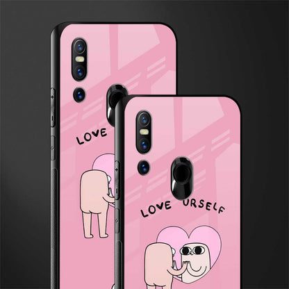 self love glass case for vivo v15 image-2