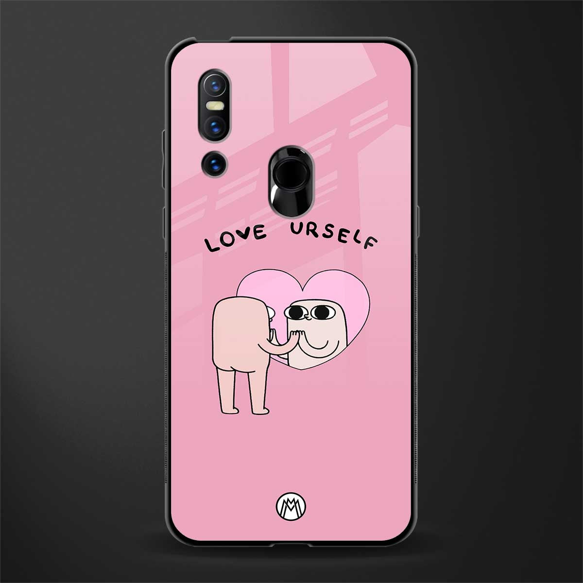 self love glass case for vivo v15 image