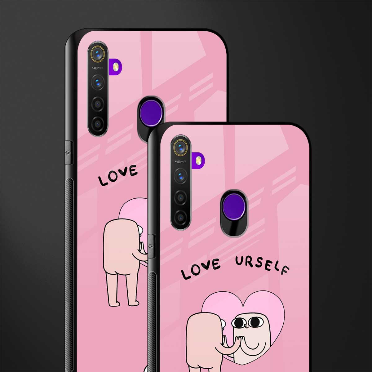 self love glass case for realme 5 pro image-2