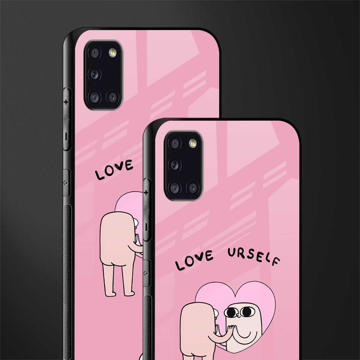 self love glass case for samsung galaxy a31 image-2