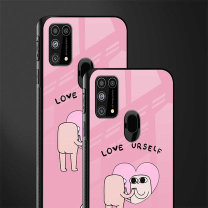 self love glass case for samsung galaxy m31 image-2