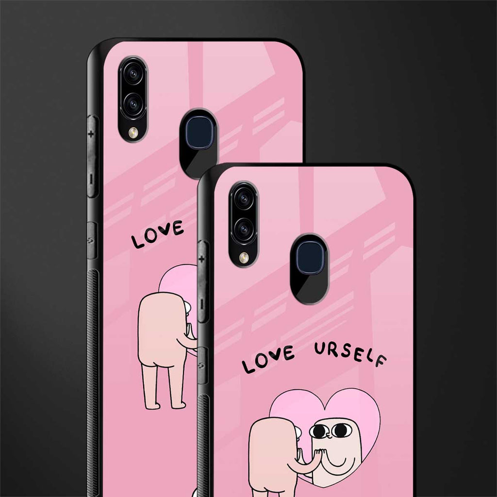 self love glass case for samsung galaxy m10s image-2