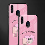 self love glass case for samsung galaxy m10s image-2