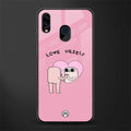 self love glass case for samsung galaxy m10s image