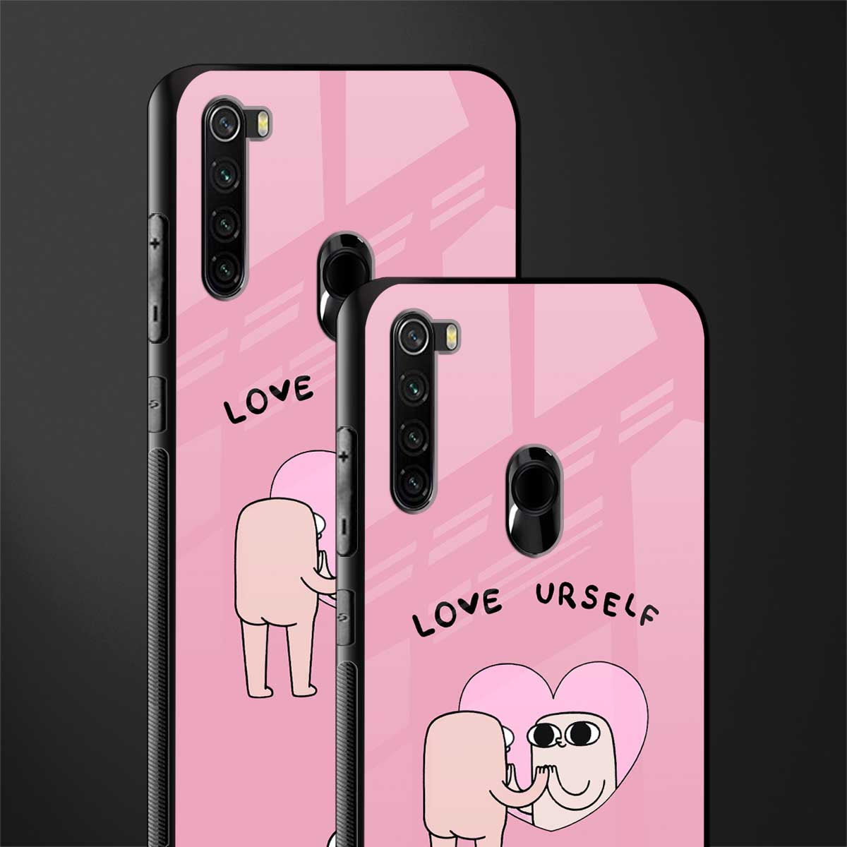 self love glass case for redmi note 8 image-2