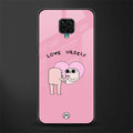 self love glass case for redmi note 9 pro image
