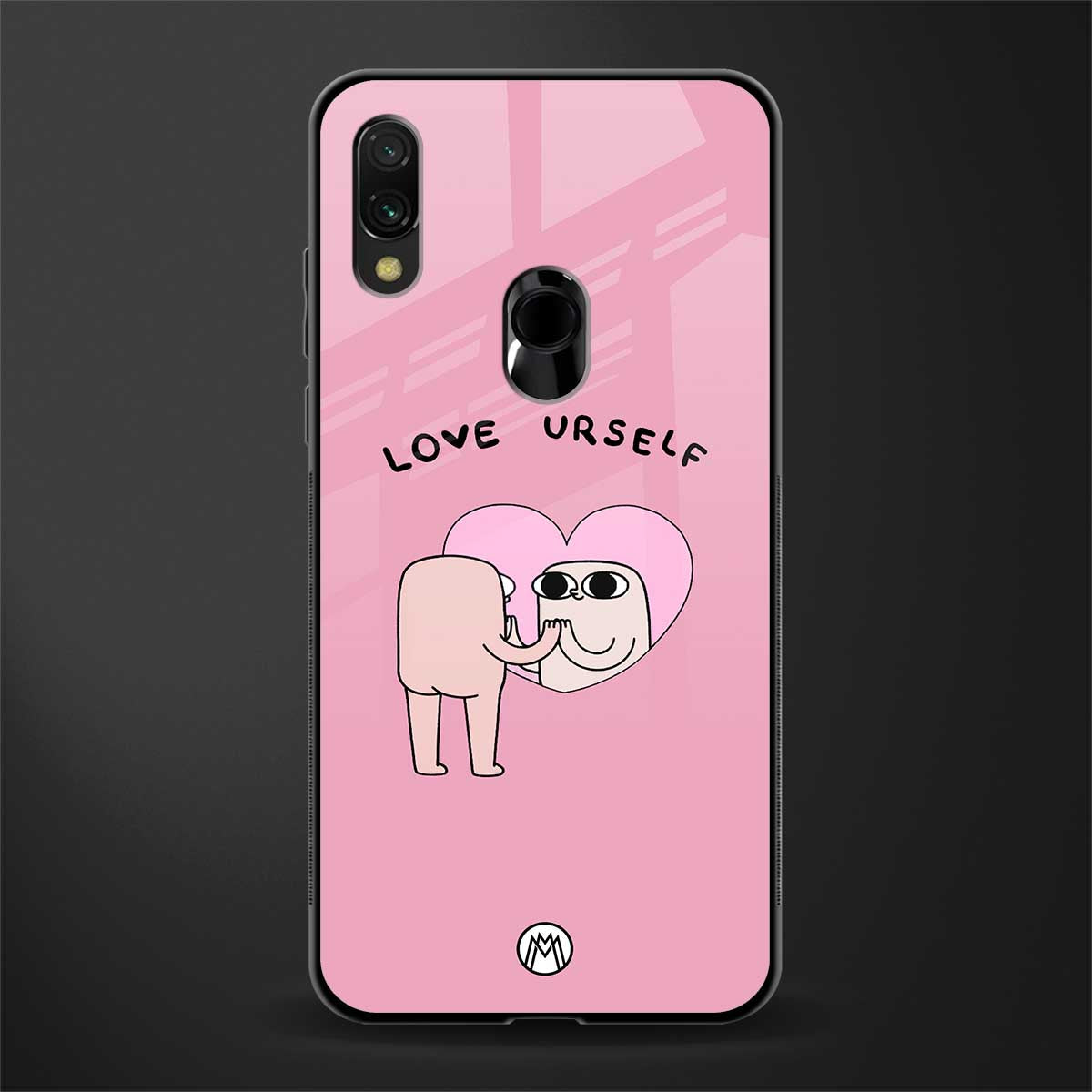 self love glass case for redmi 7redmi y3 image