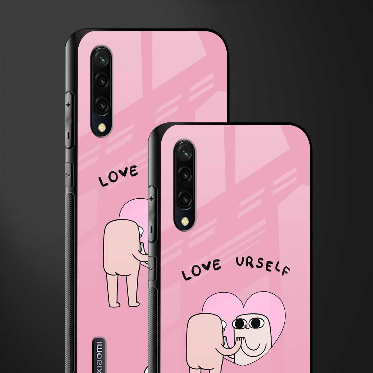 self love glass case for mi a3 redmi a3 image-2