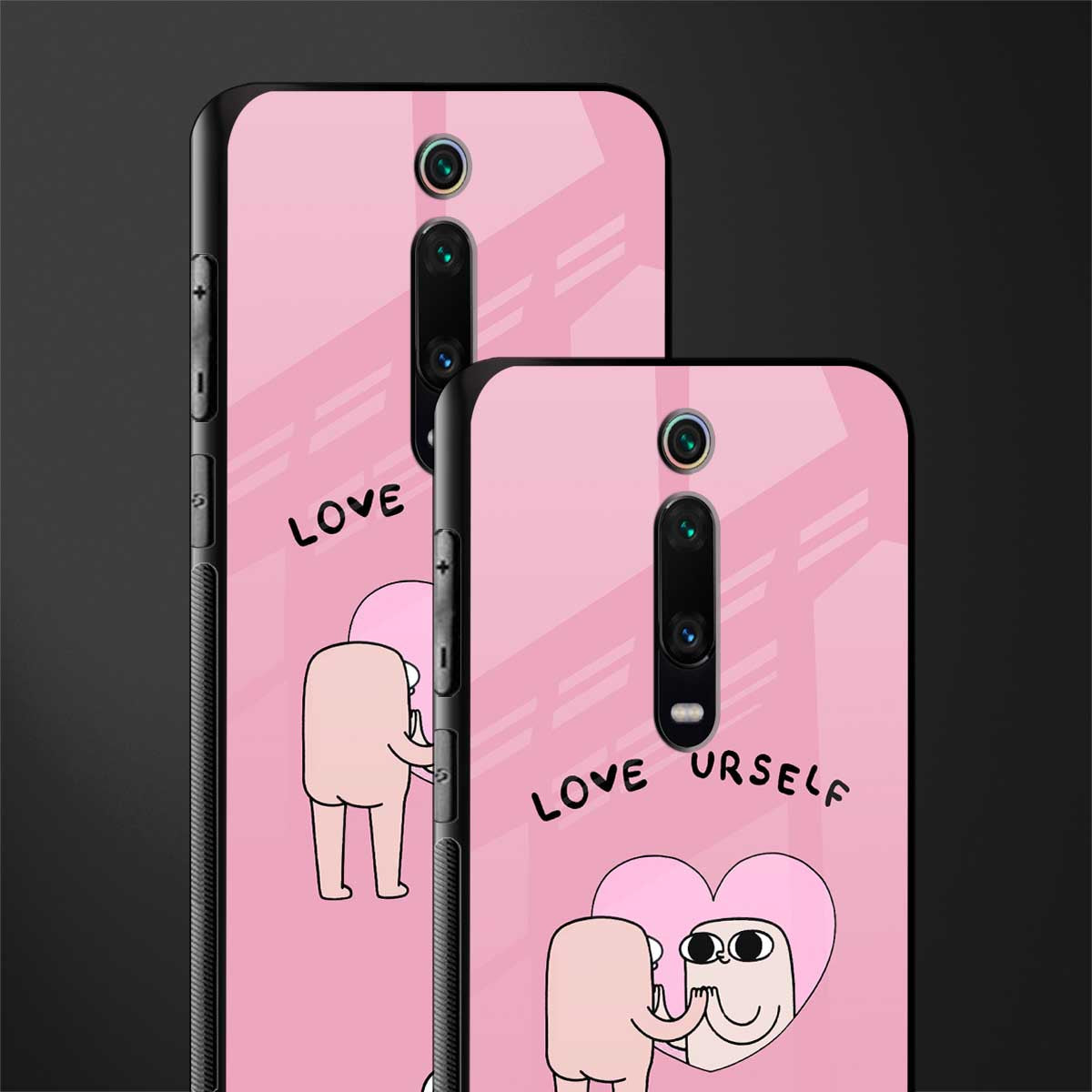 self love glass case for redmi k20 pro image-2