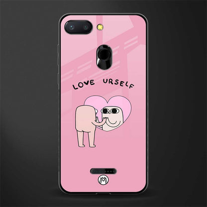 self love glass case for redmi 6 image