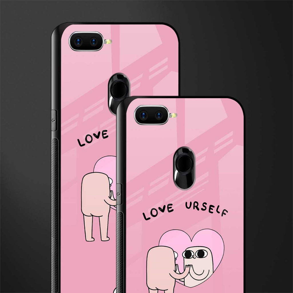 self love glass case for oppo a12 image-2