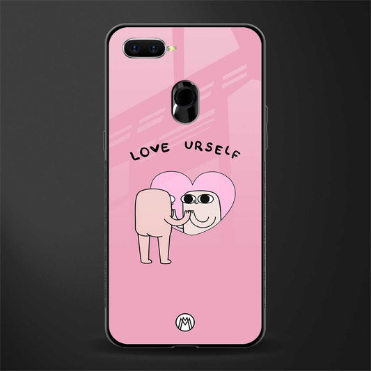 self love glass case for oppo a7 image