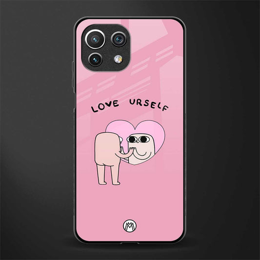 self love glass case for mi 11 lite image