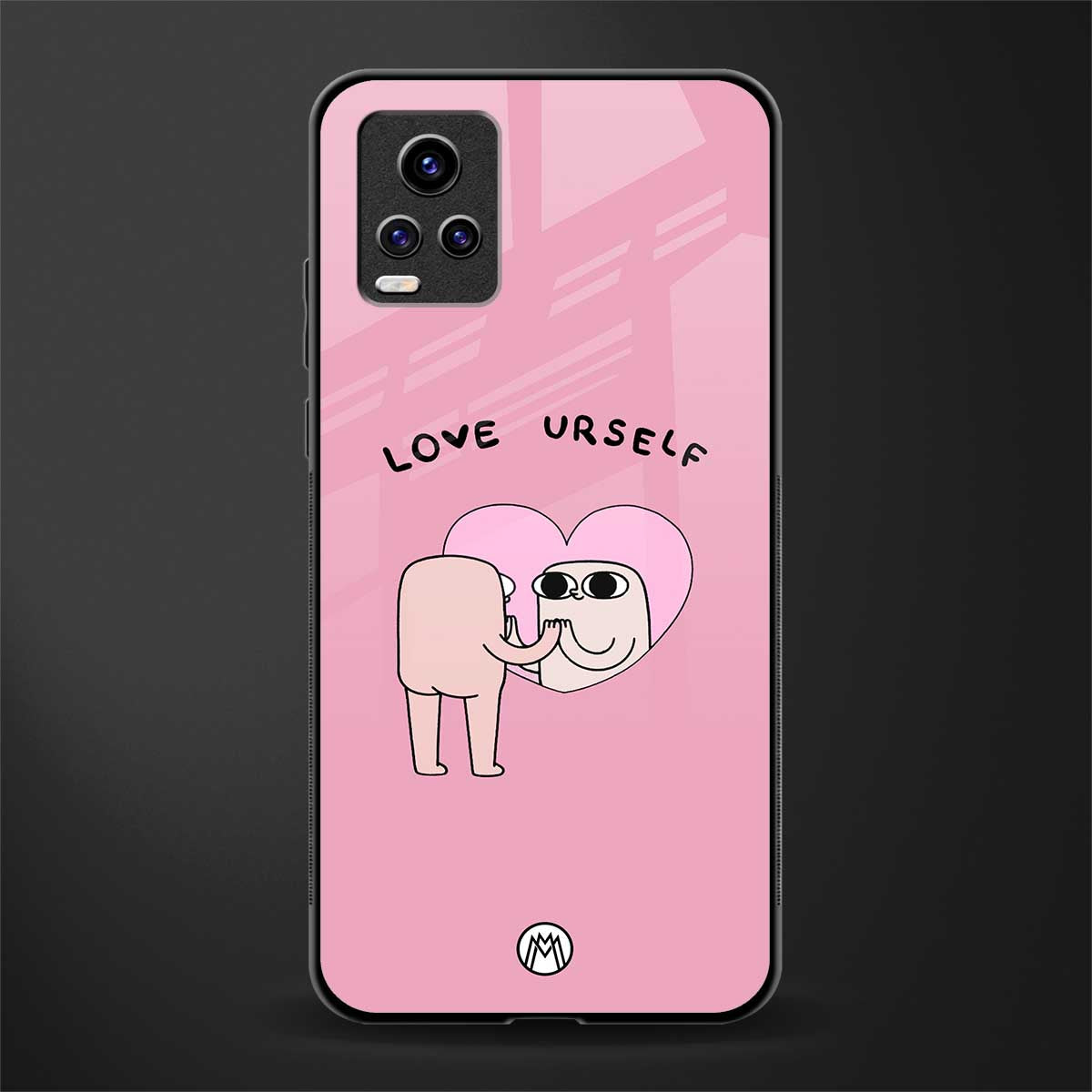 self love back phone cover | glass case for vivo y73