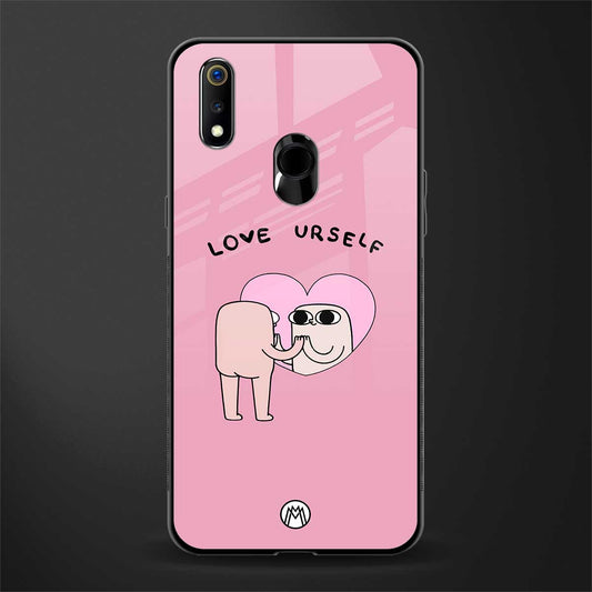 self love glass case for realme 3 image