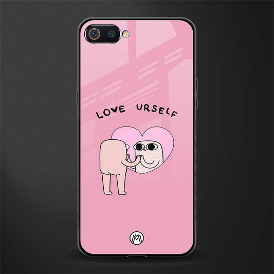 self love glass case for realme c2 image
