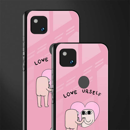 self love back phone cover | glass case for google pixel 4a 4g