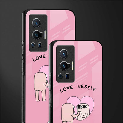 self love glass case for vivo x70 pro image-2