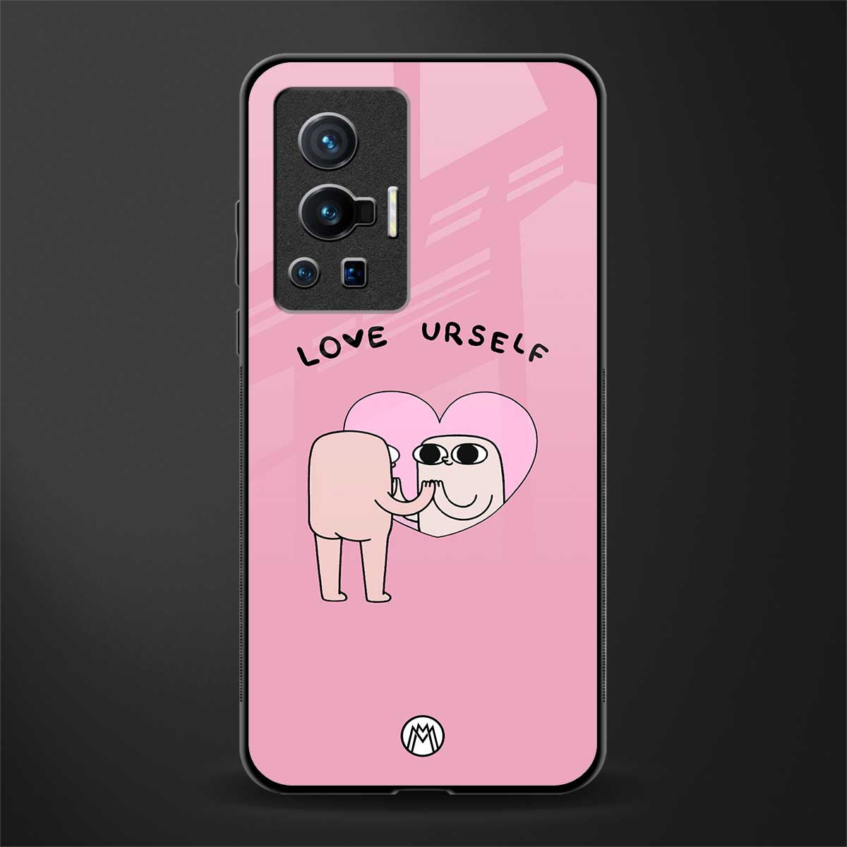 self love glass case for vivo x70 pro image