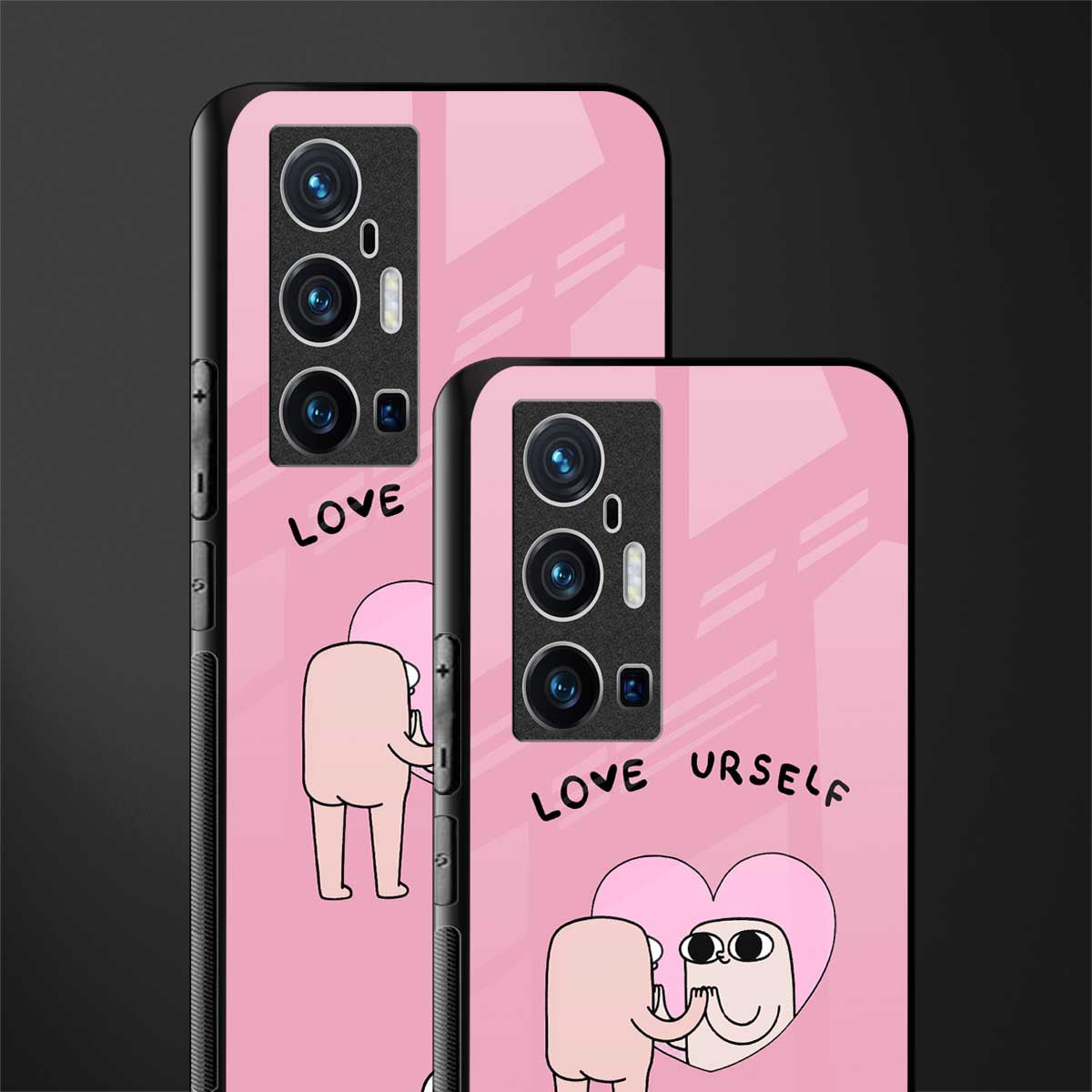 self love glass case for vivo x70 pro plus image-2